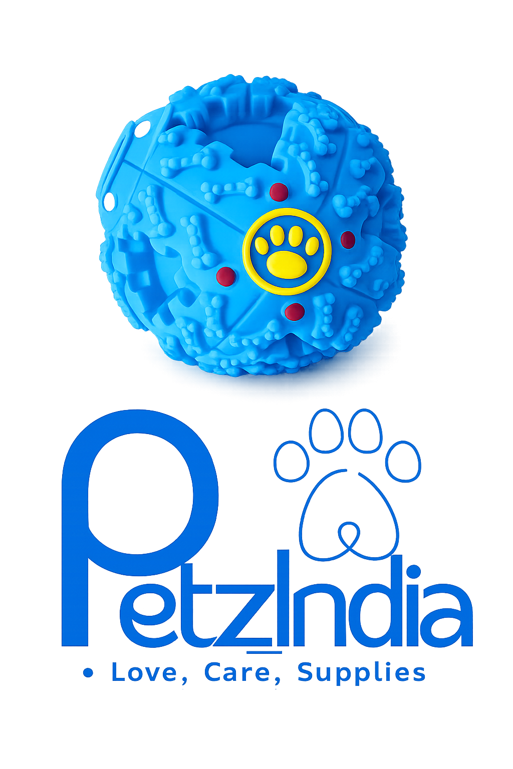 PetzIndia Chew-Playing-Rubber-Dispensing Ball For Pet