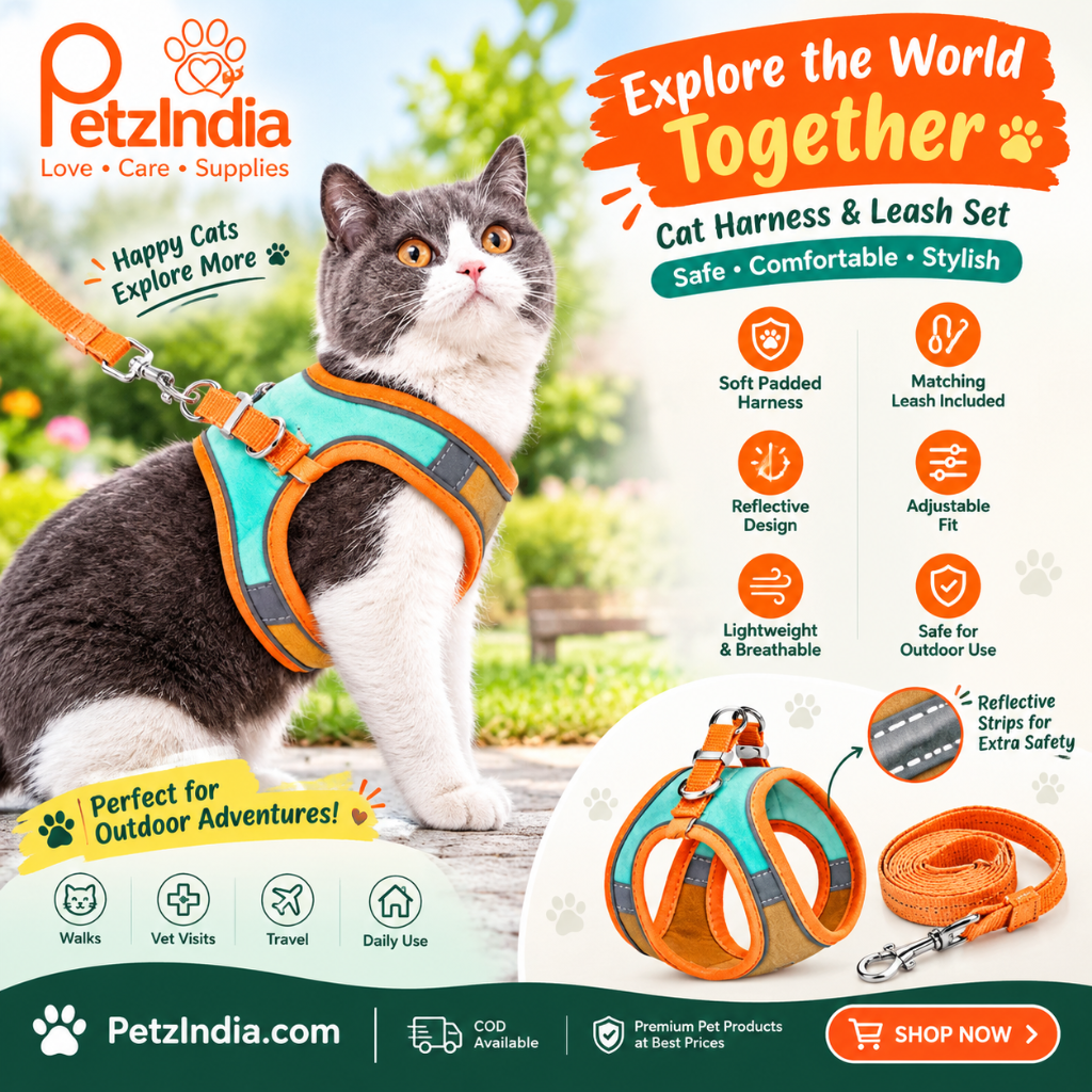 Cat Harness with  Adjustable  Leash