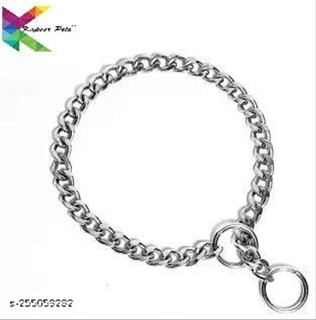 Neck Coller Diamond Cut Choker Chain for Pet (Multicolor, 24 inches)