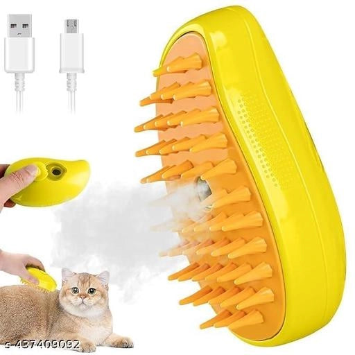 Silicone 3 in 1 Cat Steamy Brush Cleanser (Multicolor)
