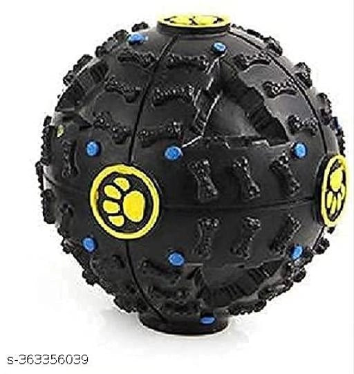 Chew Playing Rubber Ball for Pet (Black)